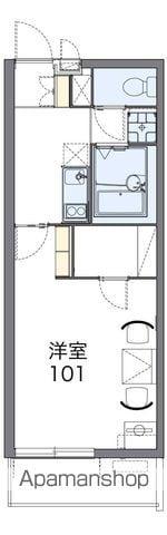 レオパレスリブェール(1K/1階)の間取り写真