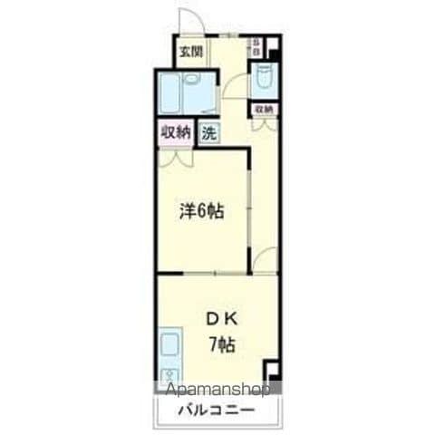 サンクレール(1DK/1階)の間取り写真