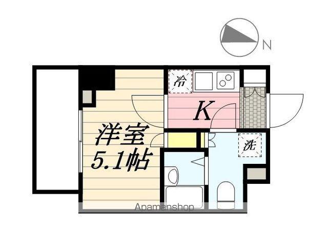 エステムコート松戸(1K/6階)の間取り写真
