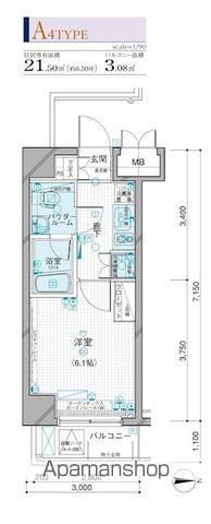 メインステージ錦糸町 6階階 間取り