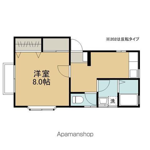 コーポみゆき(1K/2階)の間取り写真