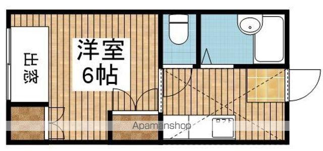 アローラあけぼの(ワンルーム/2階)の間取り写真