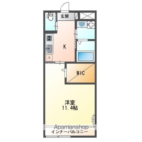 ライジングミナミ(1K/2階)の間取り写真