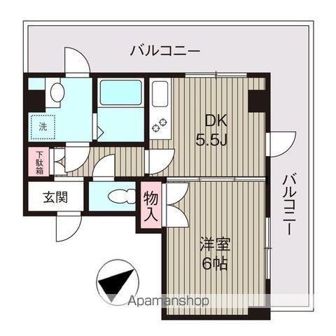 フォーシーズンFY(1DK/3階)の間取り写真