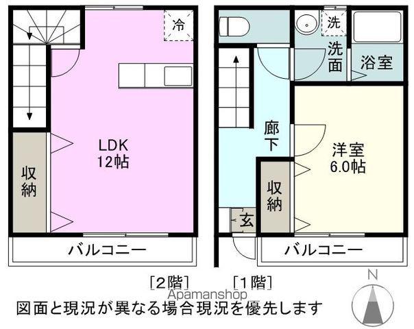 アムニー21(1LDK/1階)の間取り写真