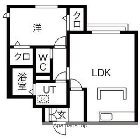 SAYA長町4丁目(1LDK/2階)の間取り写真