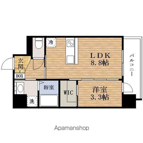 エスレジデンスNAMBANISHIアルター(1LDK/6階)の間取り写真