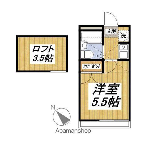 マインハイツ(1K/1階)の間取り写真