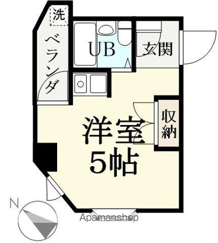 城東エンビイハイツ(ワンルーム/5階)の間取り写真