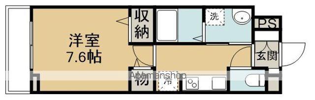 ヒカルサ坂戸芦山町(1K/3階)の間取り写真