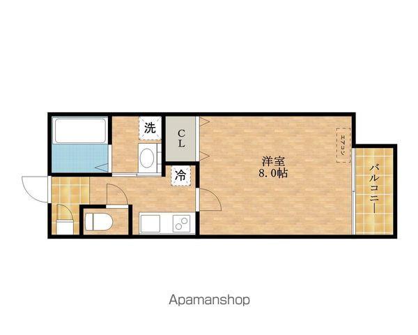 プリマヴェーラ和泉府中(1K/1階)の間取り写真