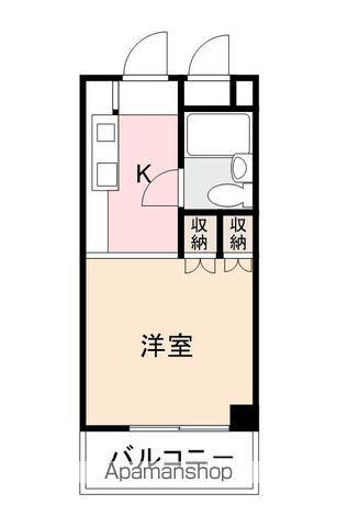 エステート番町ハウス(1K/3階)の間取り写真