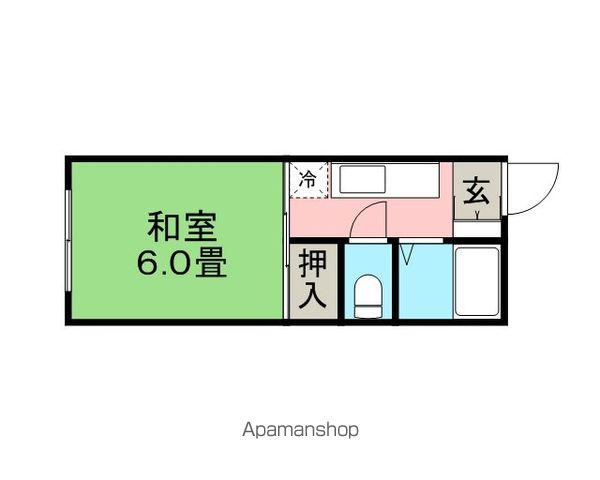 リトルハイツ(1K/2階)の間取り写真