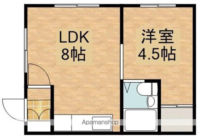 アートヒルズ西岡(1LDK/2階)の間取り写真