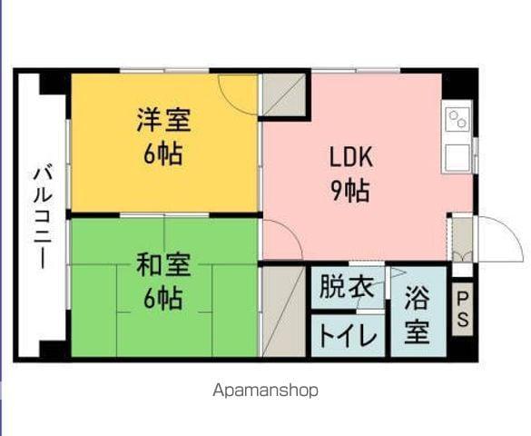 ヨシキビル(2DK/3階)の間取り写真