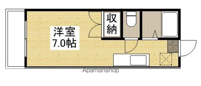 エステートピア平井N棟(ワンルーム/2階)の間取り写真