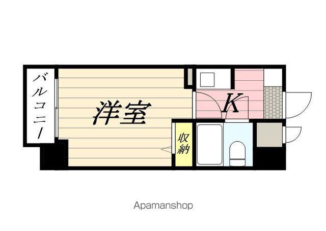 メゾン・ド・北円山(1K/2階)の間取り写真