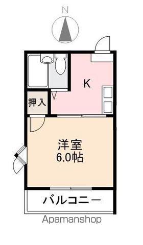 コート紫雲(1K/2階)の間取り写真