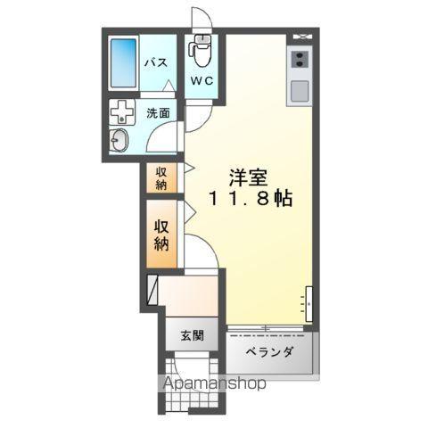 LA-RECOLTE(1K/1階)の間取り写真