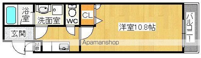 ワンズ ワン(1K/2階)の間取り写真