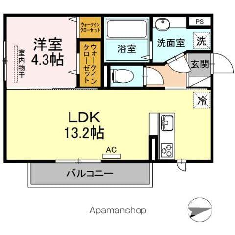 アイ・アイマンションⅡ(1LDK/3階)の間取り写真