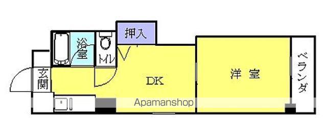 レジデンス東雲(1DK/7階)の間取り写真
