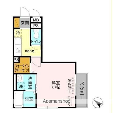 セータ サクラーレ(1K/1階)の間取り写真