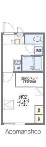 レオパレスDAIMON(1K/2階)の間取り写真
