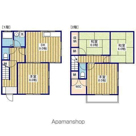 メゾンド浜田(4DK/1階)の間取り写真