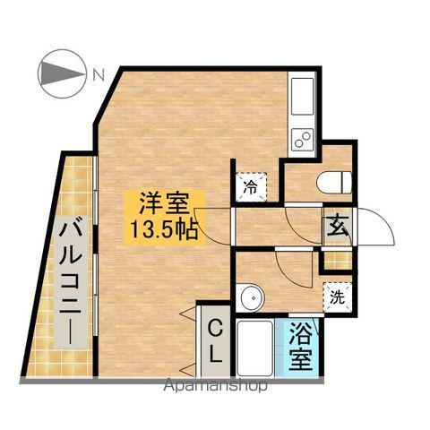 プラウランド名駅(ワンルーム/8階)の間取り写真