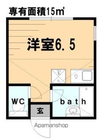ユナイト鶴見アルベリータの瞳(ワンルーム/2階)の間取り写真