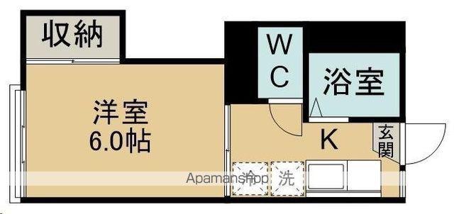 コーポオリエント(1K/2階)の間取り写真