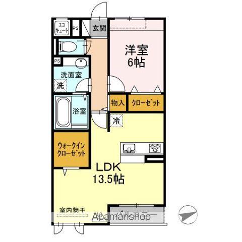 セレーノ空(1LDK/3階)の間取り写真