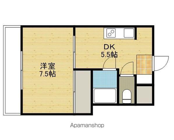 ACTY本町(1DK/7階)の間取り写真