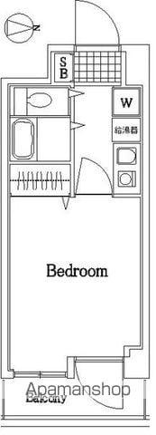 ダイアパレスステーションプラザ武蔵新城(1K/4階)の間取り写真