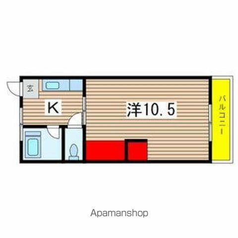 レジデンシア本千葉(1K/3階)の間取り写真