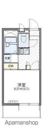 レオパレスコスモスⅡ(1K/1階)の間取り写真
