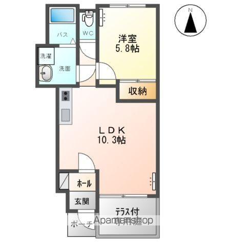 サン・ホーム 柏(1LDK/1階)の間取り写真