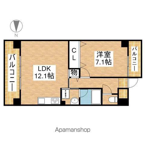ヴェネチアプリモ(1LDK/10階)の間取り写真