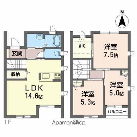 KブランシェB(3LDK/1階)の間取り写真