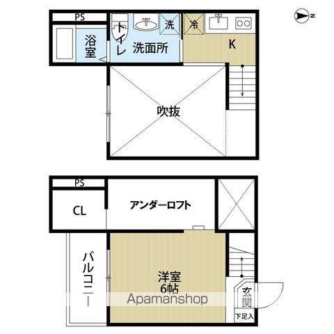 EMILLIA22(ワンルーム/2階)の間取り写真