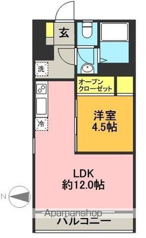 サンライズマンション(1LDK/3階)の間取り写真