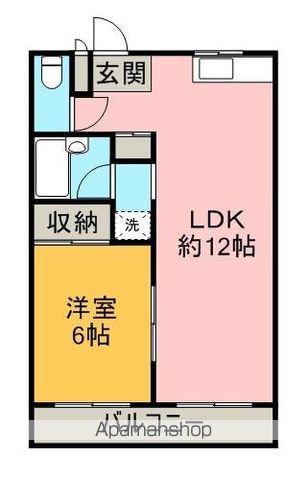 グラッドハウス池田(1LDK/2階)の間取り写真