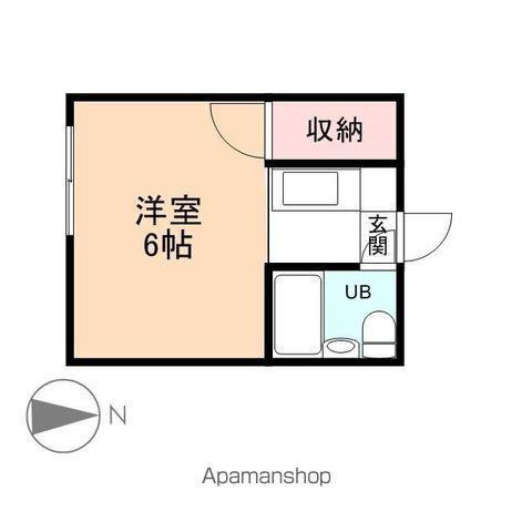 あいりん荘(1K/1階)の間取り写真