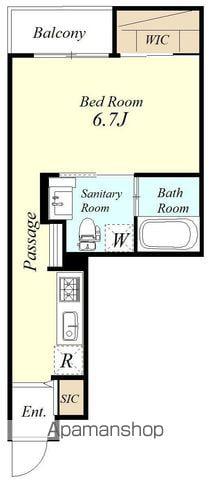 J.P.ROUTE312(ワンルーム/2階)の間取り写真