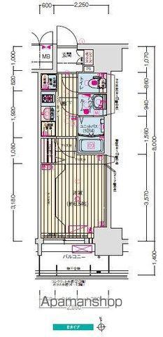 プレサンスTHE新栄(1K/5階)の間取り写真