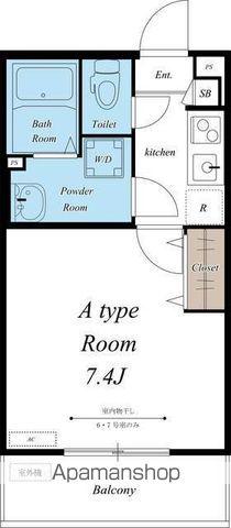 リブリ・長洲(1K/2階)の間取り写真
