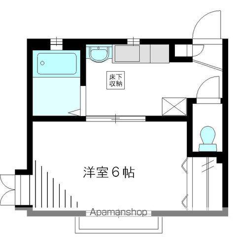 グランシード三晶(1K/2階)の間取り写真