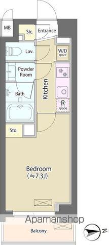 神明公園ハイツ・文京(1K/2階)の間取り写真