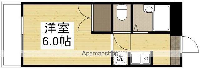 グランディール門田屋敷(1K/2階)の間取り写真